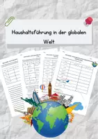 Vorschau - Arbeitsblätter - Haushaltsführung in der globalen Welt – Arbeitsmaterial zu Globalisierung & Konsumverhalten #rabattraketenzusalevester25 - Deckblatt