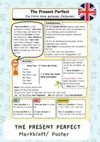 Vorschau - Arbeitsblätter - The Present Perfect - Merkblatt/ Übersichtsposter - Deckblatt