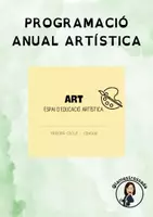 Vista previa - Unidades / Secuencias / Situaciones de Aprendizaje - Programació anual d'educació artística - Portada