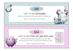 Vorschau - Arbeitsblätter - Rechtschreibung: Seit oder seid? - Seite 1