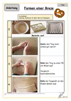 Vorschau - Merkblätter - Unterricht für das Fach Soziales - Laugenbreze backen - Deckblatt