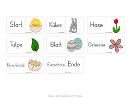 Vorschau - Spiele - Domino "Ostern" - zweifach differenziert - Seite 2