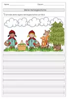 Vorschau - Arbeitsblätter - Freies Schreiben Herbst Klasse 1/2 - Seite 3