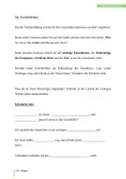 Vorschau - Arbeitsblätter - Nacherzählung - Deckblatt