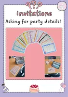 Vorschau - Arbeitsblätter - Invitations - Asking for Party Details - Deckblatt