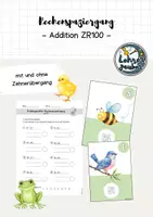 Vorschau - Arbeitsblätter - Rechenspaziergang - Addition im ZR100 (mit/ohne ZÜ) - Deckblatt
