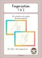 Vorschau - Bildkarten - Entscheidungshilfe mit 1 & 2 Fingern | visuelle Abstimmung - Deckblatt
