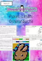 Vorschau - Arbeitsblätter - Lesespaziergang Puxel zu Ostern (Arbeitsblätter Textverständnis) - Deckblatt