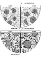 Vorschau - Arbeitsblätter - Sonnenblumen Lesezeichen Leseecke Blumen Kunst basteln Ausmalbilder - Seite 3