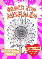 Vorschau - Arbeitsblätter - Ausmalbilder Sonnenblumen Kunst Blumen-Bilder zum Ausmalen - Deckblatt