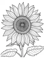 Vorschau - Arbeitsblätter - Ausmalbilder Sonnenblumen Kunst Blumen-Bilder zum Ausmalen - Seite 2