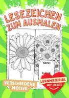 Vorschau - Arbeitsblätter - Lesezeichen ausmalen - Deckblatt