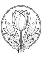 Vorschau - Mal- und Bastelvorlagen - Tulpen Ausmalbilder Blumen ausmalen Zwischendurch - Seite 2