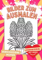 Vorschau - Arbeitsblätter - Hyazinthe Bougainvillea Blumen Kunst - Deckblatt