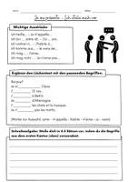 Vorschau - Arbeitsblätter - Je me présente - Ich stelle mich vor - Deckblatt