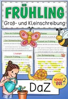 Vorschau - Arbeitsblätter - Frühling / Groß- und Kleinschreibung - Deckblatt