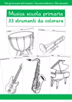 anteprima - Esercizi - 33 Strumenti: Immagini da colorare - Pagina di copertina