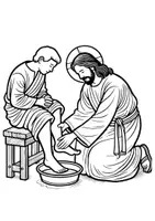 anteprima - Materiale per pittura e bricolage - Settima Santa e Pasqua (immagini da colorare) - Pagina 3