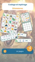 Aperçu - Apprentissages en autonomie - CODAGE ET REPERAGE - dinosaures - Page de couverture