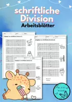 Vorschau - Arbeitsblätter - Arbeitsblätter zur schriftliche Division - Deckblatt