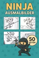 Vorschau - Mal- und Bastelvorlagen - Ninja Ausmalbilder (50 Malvorlagen) inkl. Stundenentwurf (PDF) - Deckblatt