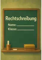 Vorschau - Arbeitsblätter - Rechtschreibung (editierbar inkl. Musterlösung) - Deckblatt