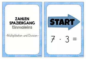 Vorschau - Arbeitsblätter - Zahlenspaziergang zum Einmaleins (Multiplikation, Division) - Seite 3