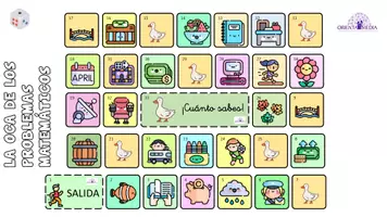 Vista previa - Juegos / Gamificación - La Oca de los problemas matemáticos - página 1