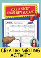 Προεπισκόπηση - Φύλλα εργασίας - Roll a story about New Zealand - δημιουργική γραφή (Αγγλικά) - Εξώφυλλο