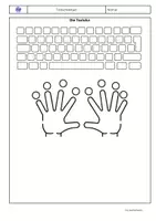 Vorschau - Stundenentwürfe - Einführung 10-Finger-Tastschreiben Return, Rücktaste - Seite 1