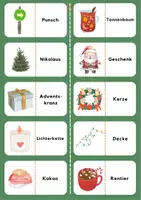 Vorschau - Spiele - Lesedomino Weihnachten - Deckblatt