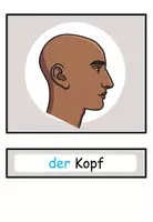 Vorschau - Präsentationen/Tafelbilder - Bildkarten / Wortkarten "Der Körper" DaZ / DaF / Deutsch - Seite 2