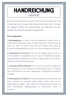 Vorschau - Arbeitsblätter - FAMILIENDIENSTE Lesetext (Wochenlesehausübung) - Seite 1