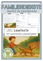 Vorschau - Arbeitsblätter - FAMILIENDIENSTE Lesetext (Wochenlesehausübung) - Deckblatt
