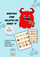 Vista previa - Tarjetas / Manipulativos - Monstruo come galletas sonido R - Portada