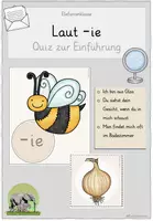 Vorschau - Quiz - Laut -ie - Quiz zur Lauteinführung - Deckblatt