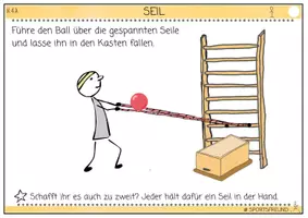 Vorschau - Stationenlernen - SEIL (Kleingeräte) in der Grundschule - Stationskarten (Sportunterricht) - Seite 2