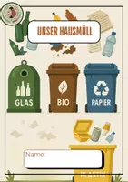Vorschau - Mal- und Bastelvorlagen - Arbeitsheft „Unser Hausmüll“ - Seite 1