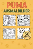Vorschau - Mal- und Bastelvorlagen - Puma Ausmalbilder (50 Malvorlagen) inkl. Stundenentwurf (PDF) - Deckblatt