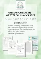 Vorschau - Unterrichtsreihen - Materialpaket Wasser/Klima/Wetter/Wasserkreislauf - Deckblatt