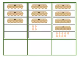 Voorbeeld - tellen in sprongen van 10 eierdozen (getallen losknippen) - Voorblad