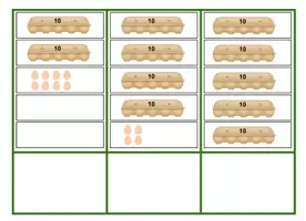 Voorbeeld - tellen in sprongen van 10 eierdozen (getallen losknippen) - Pagina 2