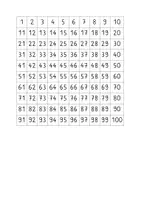 Vorschau - Fördermaterial/Inklusion - Hundertertafel - Hunderterfeld - ZR100 - Deckblatt
