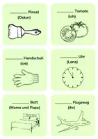 Vorschau - Bildkarten - Possessivpronomen - Spielkarten - DaZ/DaF - Seite 3
