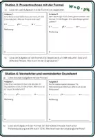 Vorschau - Arbeitsblätter - Materialpaket Prozentrechnen und Zinsrechnen - Seite 3
