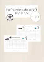 Vorschau - Arbeitsblätter - Materialpaket, Fußball, 1./4. Klasse - Seite 1