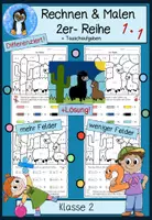 Vorschau - Arbeitsblätter - Rechnen & Malen – Rechenmalblätter zur 2er-Reihe, Einmaleins mit 2 🎨✏️ - Deckblatt