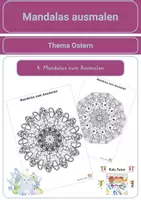 Vorschau - Arbeitsblätter - Manadalas zu Ostern - Ausmalen ganz leicht gemacht - Deckblatt