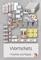 Vorschau - Unterrichtsreihen - Früchte und Nüsse | Wortschatz | DaZ | Materialpaket - Deckblatt