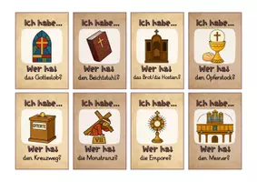 Vorschau - Spiele - Lesespiel Kirchenraum entdecken – Ich habe, wer hat? (Spiel ab Klasse 3) - Seite 3